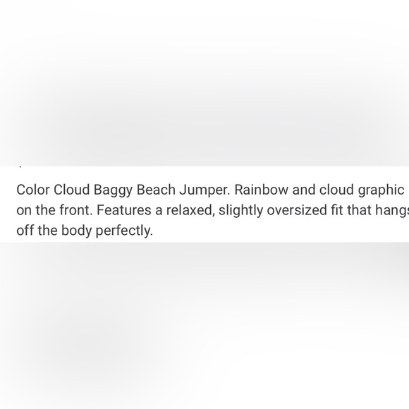 NWT! WILDFOX COLOR CLOUD BAGGY BEACH PULLOVER LAVENDER - Picture 9 of 9